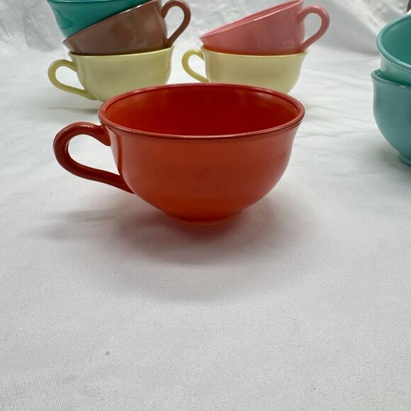 VTG set of 8 Hazel Atlas tea/coffee cup set - Picture 6 of 11